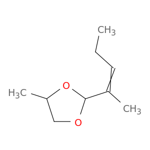 4-甲基-2-(1-甲基-1-丁烯-1-基)-1,3-二氧戊烷