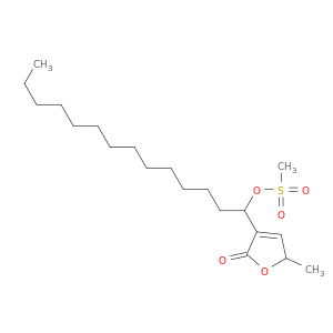 2(5H)-Furanone, 5-methyl-3-[1-[(methylsulfonyl)oxy]tetradecyl]-