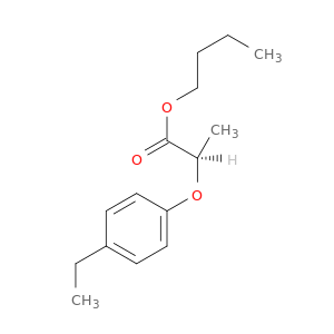 Propanoic acid, 2-(4-ethylphenoxy)-, butyl ester, (2R)-