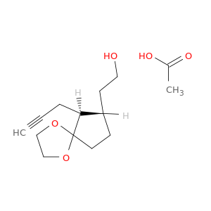 1,4-Dioxaspiro[4.4]nonane-7-ethanol, 6-(2-propynyl)-, acetate, trans-