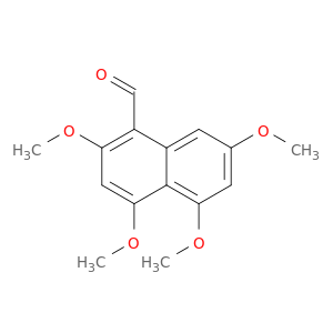1-Naphthalenecarboxaldehyde, 2,4,5,7-tetramethoxy-
