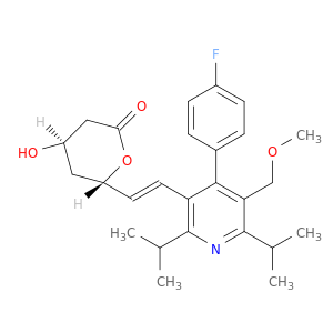 2H-Pyran-2-one,6-[(1E)-2-[4-(4-fluorophenyl)-5-(methoxymethyl)-2,6-bis(1-methylethyl)-3-pyridinyl]ethenyl]tetrahydro-4-hydroxy-, (4R,6S)-