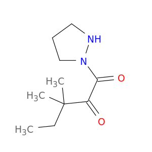 Pyrazolidine, 1-(3,3-dimethyl-1,2-dioxopentyl)-