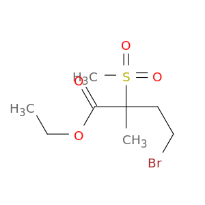 4-溴-2-甲基-2-(甲基磺酰基)丁酸乙酯
