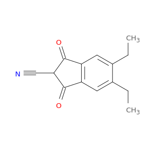 1H-Indene-2-carbonitrile, 5,6-diethyl-2,3-dihydro-1,3-dioxo-