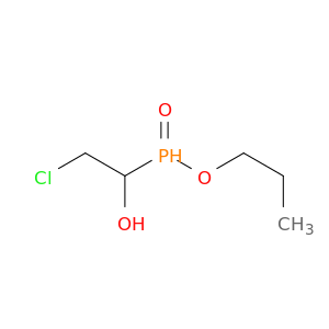 Phosphinic acid, (2-chloro-1-hydroxyethyl)-, propyl ester