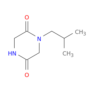 2,5-Piperazinedione,1-(2-methylpropyl)-