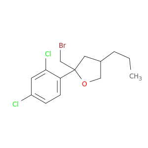 Furan, 2-(bromomethyl)-2-(2,4-dichlorophenyl)tetrahydro-4-propyl-
