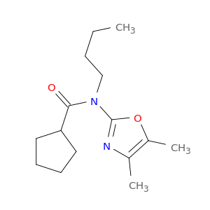 Cyclopentanecarboxamide, N-butyl-N-(4,5-dimethyl-2-oxazolyl)-