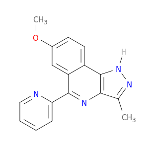 1H-Pyrazolo[4,3-c]isoquinoline, 7-methoxy-3-methyl-5-(2-pyridinyl)-
