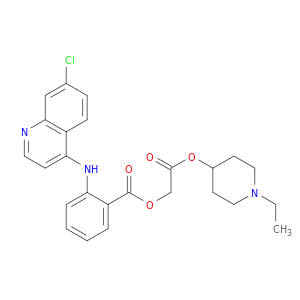 Benzoic acid,2-[(7-chloro-4-quinolinyl)amino]-, 2-[(1-ethyl-4-piperidinyl)oxy]-2-oxoethylester