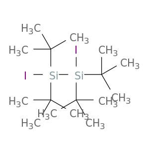 Disilane, 1,1,2,2-tetrakis(1,1-dimethylethyl)-1,2-diiodo-