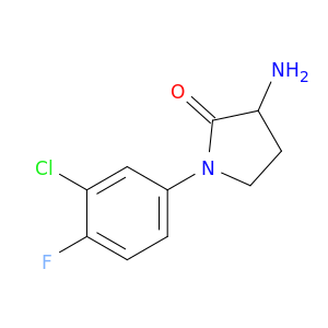 3-Amino-1-(3-chloro-4-fluorophenyl)pyrrolidin-2-one