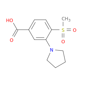 3-(1-吡咯烷基)-4-甲砜基苯甲酸