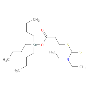 Carbamodithioic acid, diethyl-, 3-oxo-3-[(tributylstannyl)oxy]propyl ester