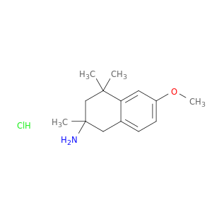 2-Naphthalenamine,1,2,3,4-tetrahydro-6-methoxy-2,4,4-trimethyl-, hydrochloride (1:1)