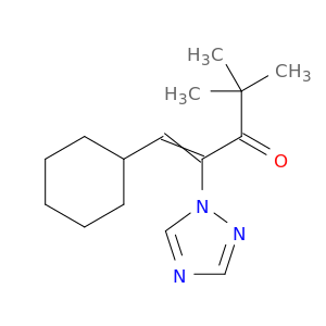 1-Penten-3-one, 1-cyclohexyl-4,4-dimethyl-2-(1H-1,2,4-triazol-1-yl)-