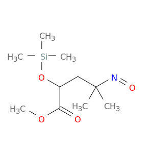 Pentanoic acid,4-methyl-4-nitroso-2-[(trimethylsilyl)oxy]-, methyl ester
