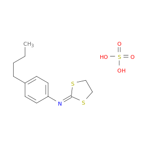 Benzenamine, 4-butyl-N-1,3-dithiolan-2-ylidene-, sulfate