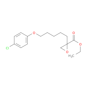 Oxiranecarboxylic acid, 2-[5-(4-chlorophenoxy)pentyl]-, ethyl ester