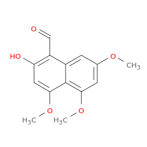 1-Naphthalenecarboxaldehyde, 2-hydroxy-4,5,7-trimethoxy-