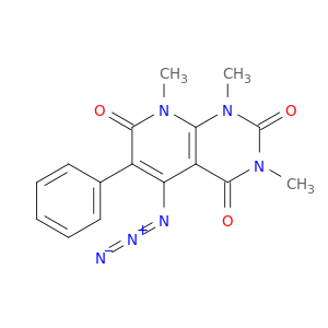 Pyrido[2,3-d]pyrimidine-2,4,7(1H,3H,8H)-trione,5-azido-1,3,8-trimethyl-6-phenyl-