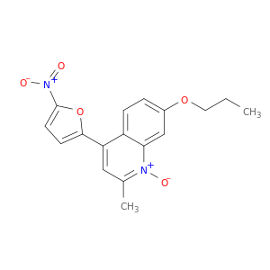 Quinoline, 2-methyl-4-(5-nitro-2-furanyl)-7-propoxy-, 1-oxide