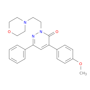 3(2H)-Pyridazinone,4-(4-methoxyphenyl)-2-[2-(4-morpholinyl)ethyl]-6-phenyl-