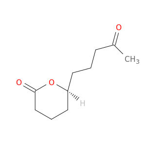 2H-Pyran-2-one, tetrahydro-6-(4-oxopentyl)-, (S)-