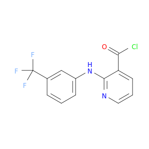 3-Pyridinecarbonyl chloride, 2-[[3-(trifluoromethyl)phenyl]amino]-