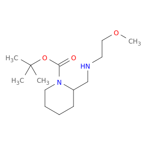 1-Piperidinecarboxylicacid, 2-[[(2-methoxyethyl)amino]methyl]-, 1,1-dimethylethyl ester