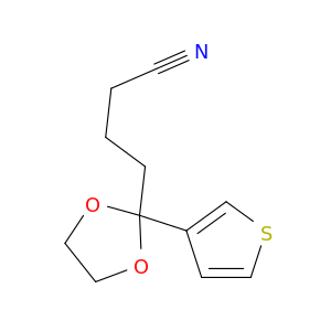 1,3-Dioxolane-2-butanenitrile, 2-(3-thienyl)-