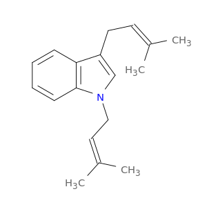 1H-Indole, 1,3-bis(3-methyl-2-butenyl)-