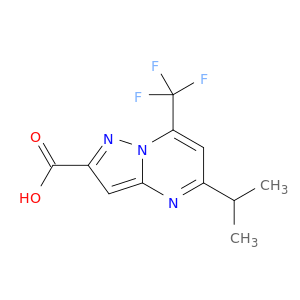 Pyrazolo[1,5-a]pyrimidine-2-carboxylicacid, 5-(1-methylethyl)-7-(trifluoromethyl)-