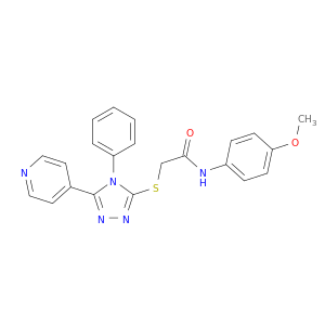 Acetamide,N-(4-methoxyphenyl)-2-[[4-phenyl-5-(4-pyridinyl)-4H-1,2,4-triazol-3-yl]thio]-
