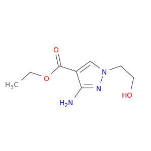 1H-Pyrazole-4-carboxylic acid, 3-amino-1-(2-hydroxyethyl)-, ethyl ester