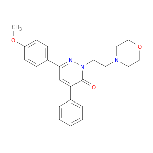 3(2H)-Pyridazinone,6-(4-methoxyphenyl)-2-[2-(4-morpholinyl)ethyl]-4-phenyl-