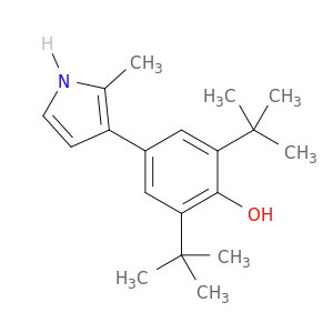 Phenol, 2,6-bis(1,1-dimethylethyl)-4-(2-methyl-1H-pyrrol-3-yl)-