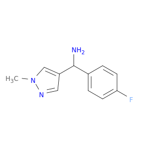 (4-Fluorophenyl)(1-methyl-1H-pyrazol-4-yl)methanamine