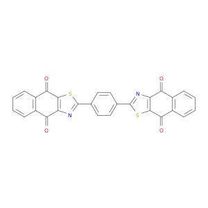 Naphtho[2,3-d]thiazole-4,9-dione, 2,2'-(1,4-phenylene)bis-