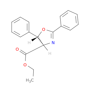 4-Oxazolecarboxylic acid, 4,5-dihydro-2,5-diphenyl-, ethyl ester, trans-