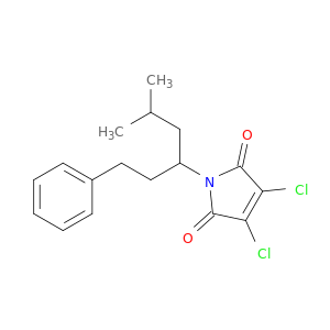 1H-Pyrrole-2,5-dione, 3,4-dichloro-1-[3-methyl-1-(2-phenylethyl)butyl]-
