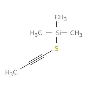 Silane, trimethyl(1-propynylthio)-