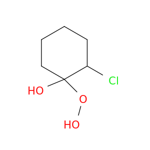 Cyclohexanol, 2-chloro-1-hydroperoxy-