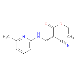 2-Propenoic acid, 2-cyano-3-[(6-methyl-2-pyridinyl)amino]-, ethyl ester