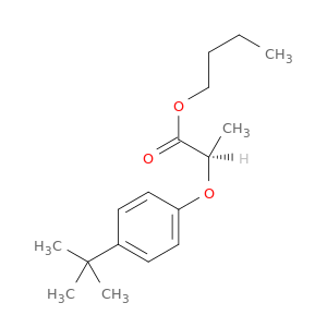 Propanoic acid, 2-[4-(1,1-dimethylethyl)phenoxy]-, butyl ester, (2R)-