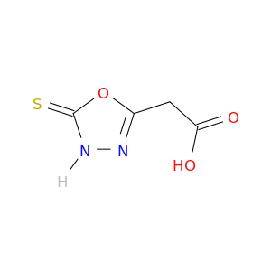 1,3,4-Oxadiazole-2-acetic acid, 4,5-dihydro-5-thioxo-