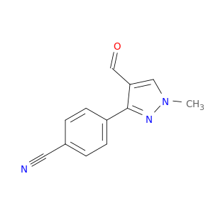 4-(4-Formyl-1-methyl-1H-pyrazol-3-yl)benzonitrile