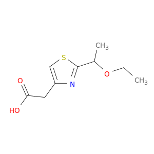 2-[2-(1-ethoxyethyl)-1,3-thiazol-4-yl]acetic acid