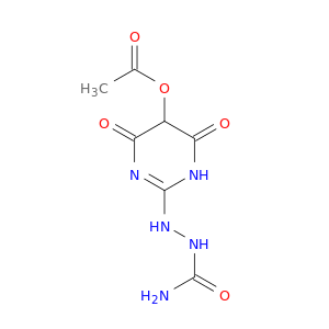 2-(2-carbamoylhydrazinyl)-4,6-dioxo-1,4,5,6-tetrahydropyrimidin-5-yl acetate